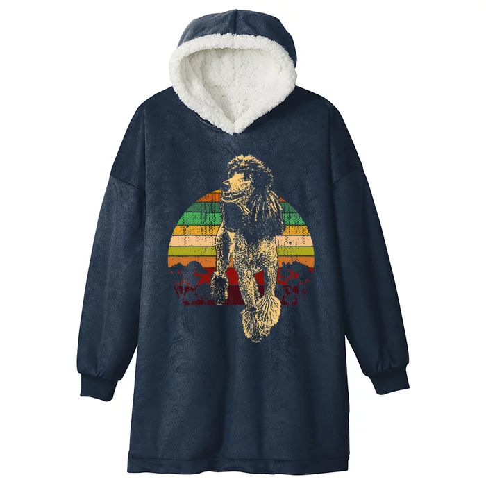 Poodle Dog Breed Hooded Wearable Blanket