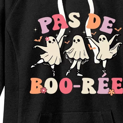 Pas De Boo RéE Ghost Ballet Dancer Halloween Dance Teacher Women's Fleece Hoodie