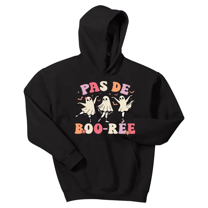 Pas De Boo RéE Ghost Ballet Dancer Halloween Dance Teacher Kids Hoodie