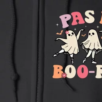 Pas De Boo RéE Ghost Ballet Dancer Halloween Dance Teacher Full Zip Hoodie