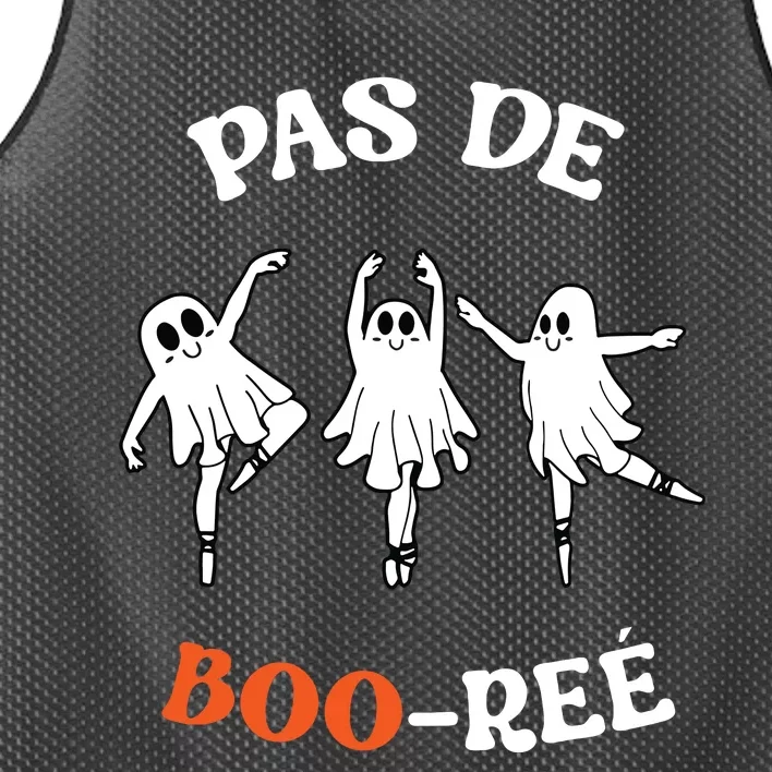 Pas De BooréE Ghost Ballet Dancer Halloween Dance Teacher Mesh Reversible Basketball Jersey Tank