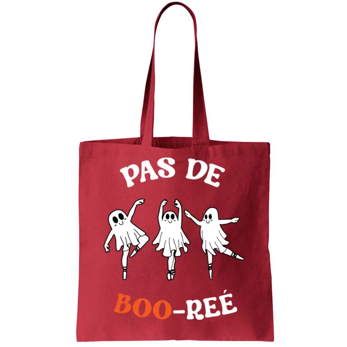 Pas De BooréE Ghost Ballet Dancer Halloween Dance Teacher Tote Bag