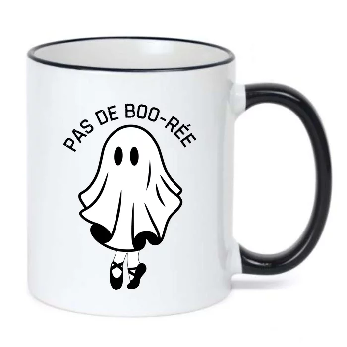 Pas De BooréE Funny Ballet Ghosts Halloween Dance Black Color Changing Mug