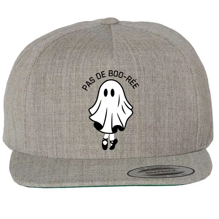 Pas De BooréE Funny Ballet Ghosts Halloween Dance Wool Snapback Cap