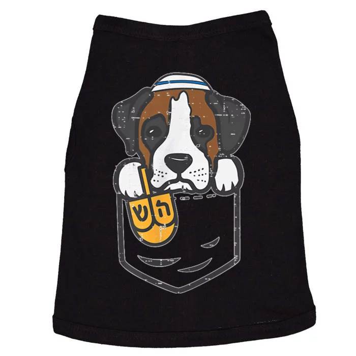 Pocket Dog Boxer Jewish Hanukkah Pajamas Chanukah Pjs Doggie Tank