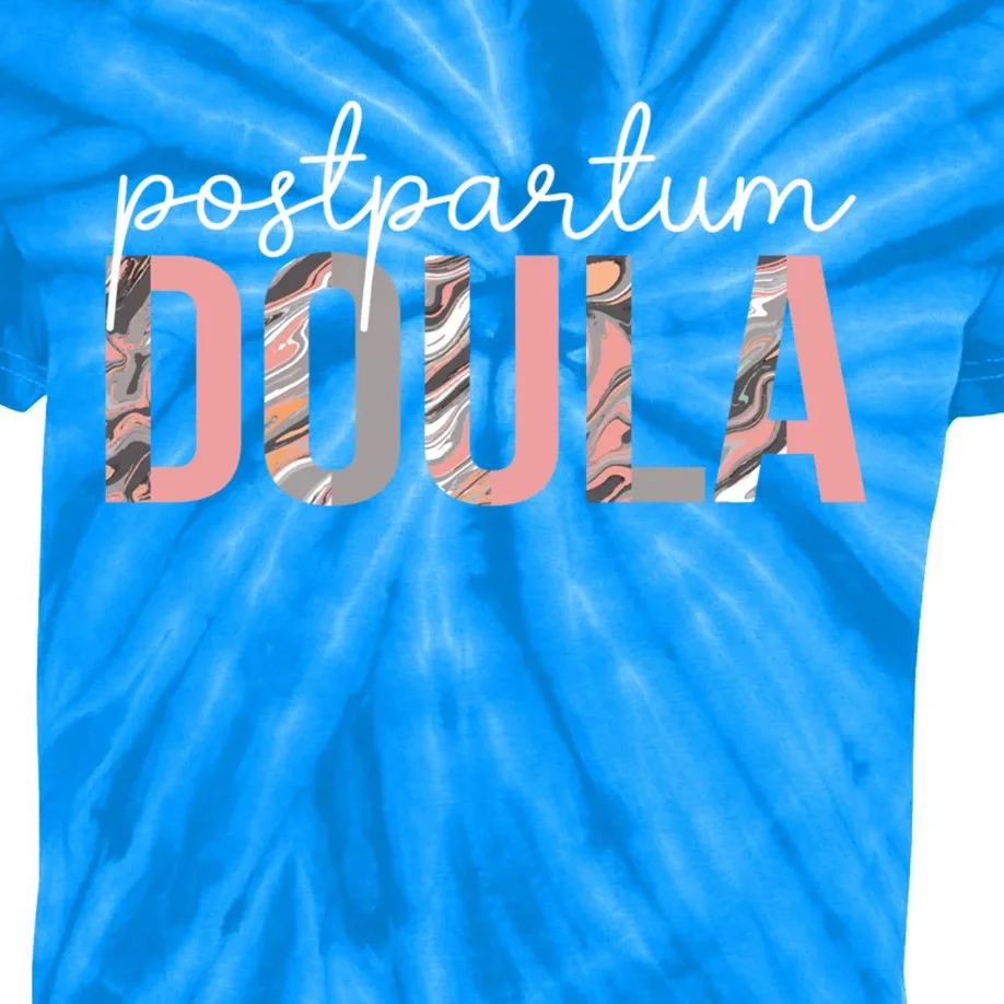 Postpartum Doula Birth Worker Delivery Labor Coach Cool Gift Kids Tie-Dye T-Shirt