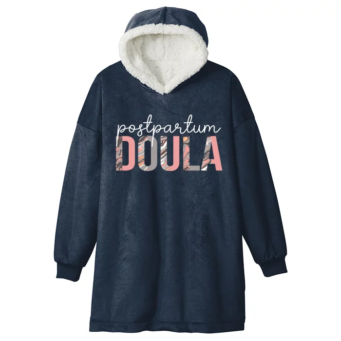 Postpartum Doula Birth Worker Delivery Labor Coach Cool Gift Hooded Wearable Blanket