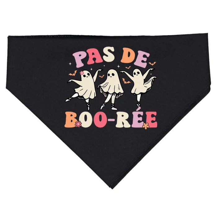 Pas De Boo RéE Ghost Ballet Dancer Halloween Dance Teacher USA-Made Doggie Bandana