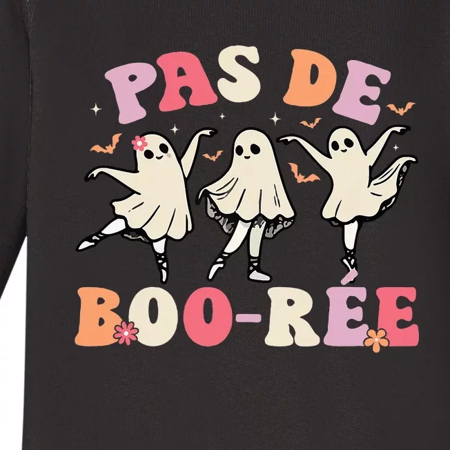 Pas De Boo RéE Ghost Ballet Dancer Halloween Dance Teacher Baby Long Sleeve Bodysuit