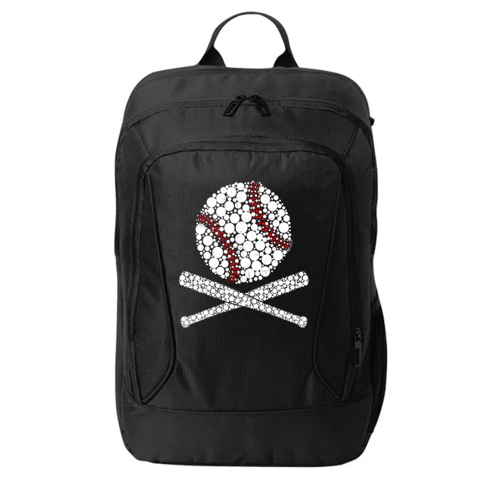 Polka Dot Baseball Player Dot Day Funny Baseball Gift City Backpack