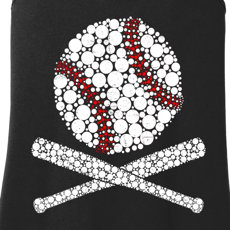 Polka Dot Baseball Player Dot Day Funny Baseball Gift Ladies Essential Tank