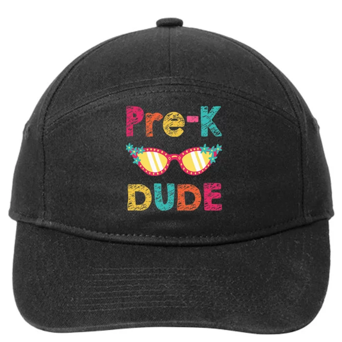 PreK Dude Back to School First Day of Preschool 7-Panel Snapback Hat