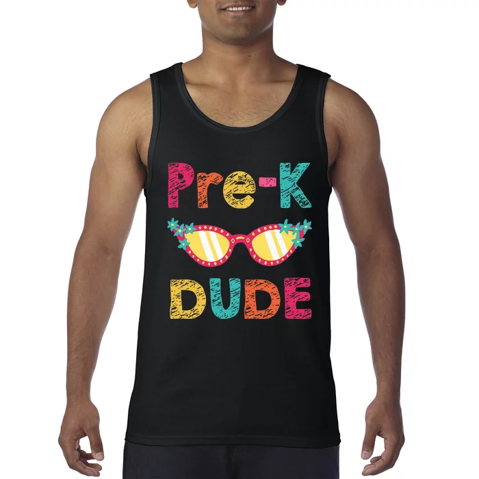 PreK Dude Back to School First Day of Preschool Tank Top