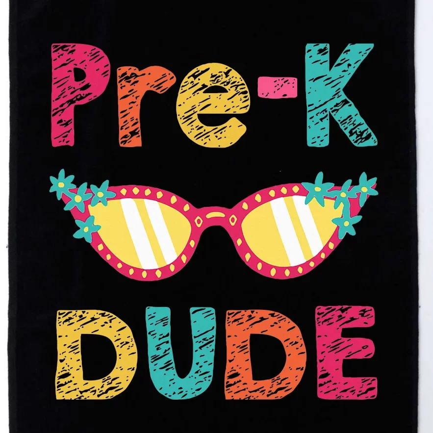 PreK Dude Back to School First Day of Preschool Platinum Collection Golf Towel