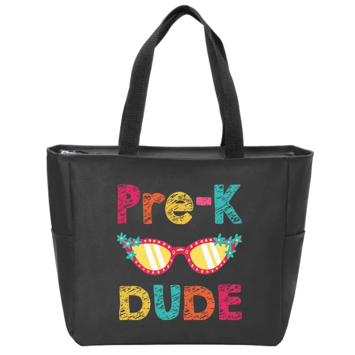 PreK Dude Back to School First Day of Preschool Zip Tote Bag