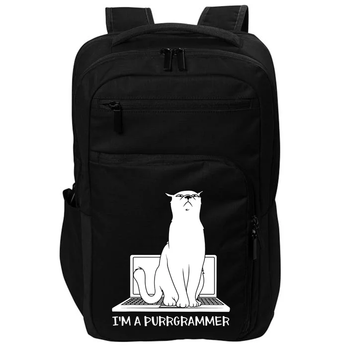 Programming Developer Coding Cat Programmer Impact Tech Backpack