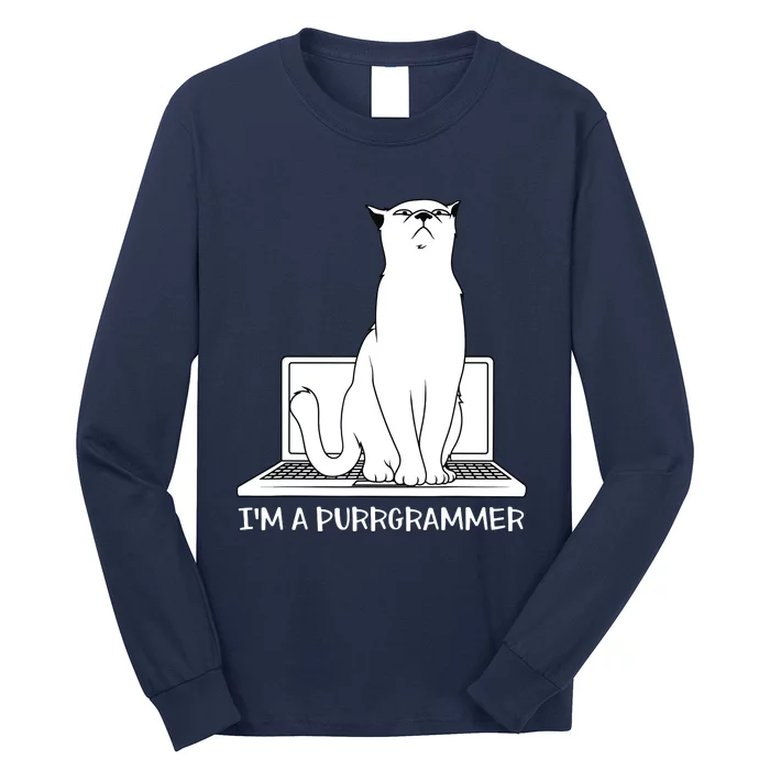 Programming Developer Coding Cat Programmer Long Sleeve Shirt