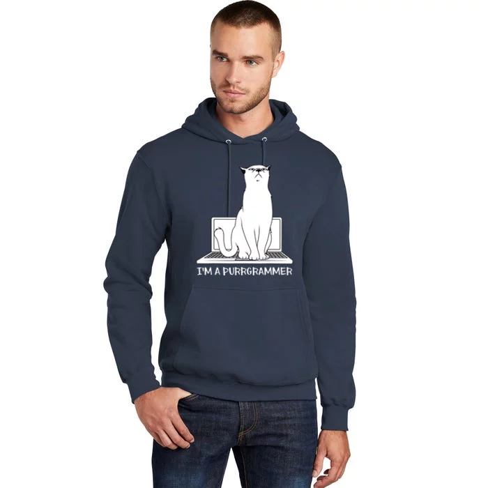 Programming Developer Coding Cat Programmer Tall Hoodie