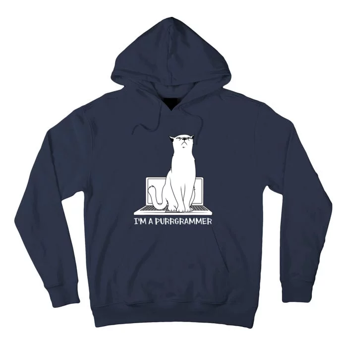 Programming Developer Coding Cat Programmer Tall Hoodie