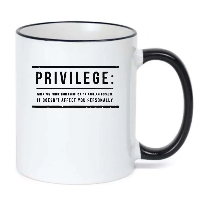 Privilege Definition Civil Rights Equality Black Color Changing Mug