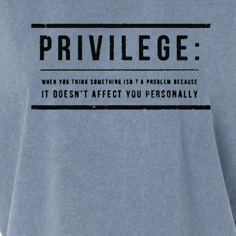 Privilege Definition Civil Rights Equality Garment-Dyed Women's Muscle Tee