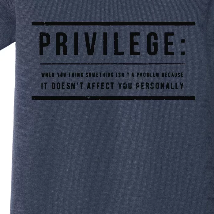 Privilege Definition Civil Rights Equality Baby Bodysuit