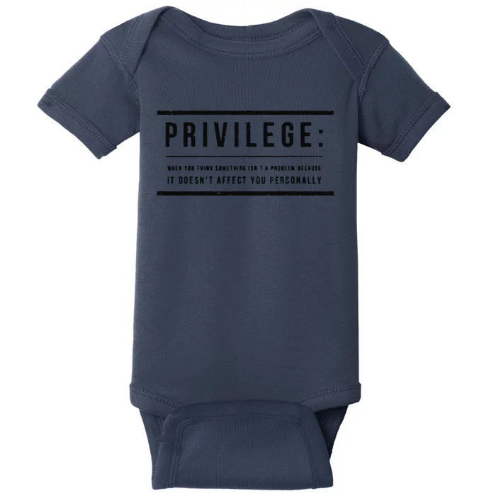 Privilege Definition Civil Rights Equality Baby Bodysuit