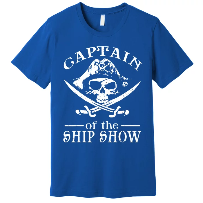 Pirate Design Captain Ship Show Boater Boating Captain Premium T-Shirt