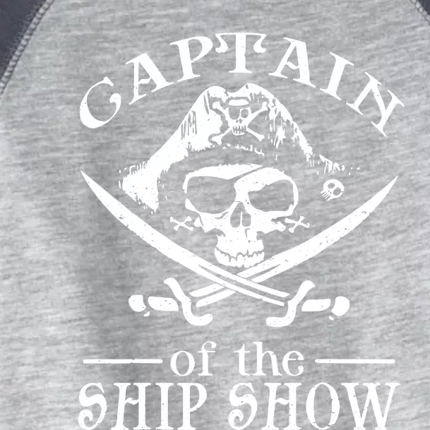 Pirate Design Captain Ship Show Boater Boating Captain Toddler Fine Jersey T-Shirt