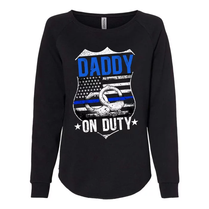 Police Dad Cop Law Enforcet Police Officer Dad Gift Womens California Wash Sweatshirt