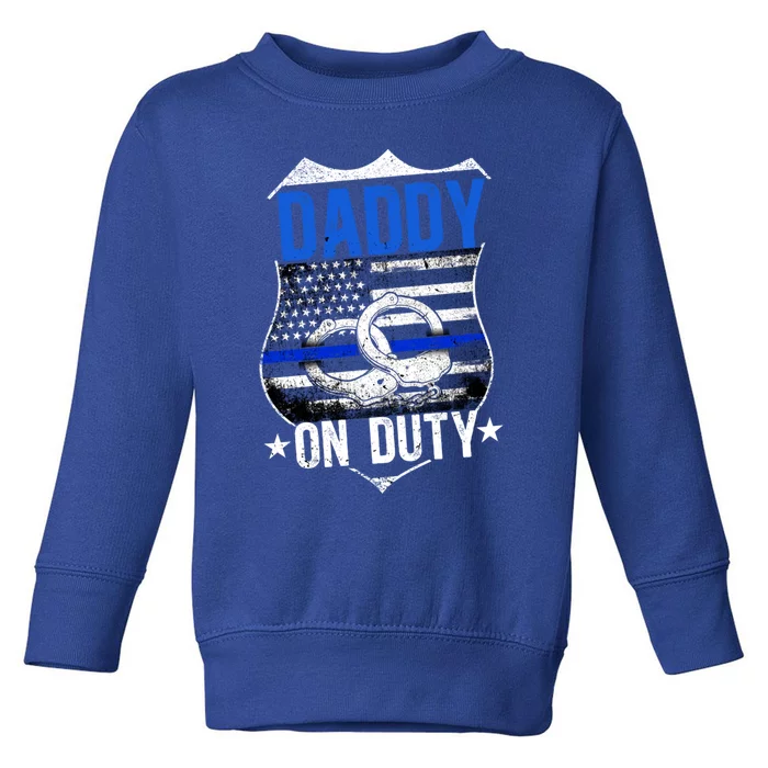 Police Dad Cop Law Enforcet Police Officer Dad Gift Toddler Sweatshirt