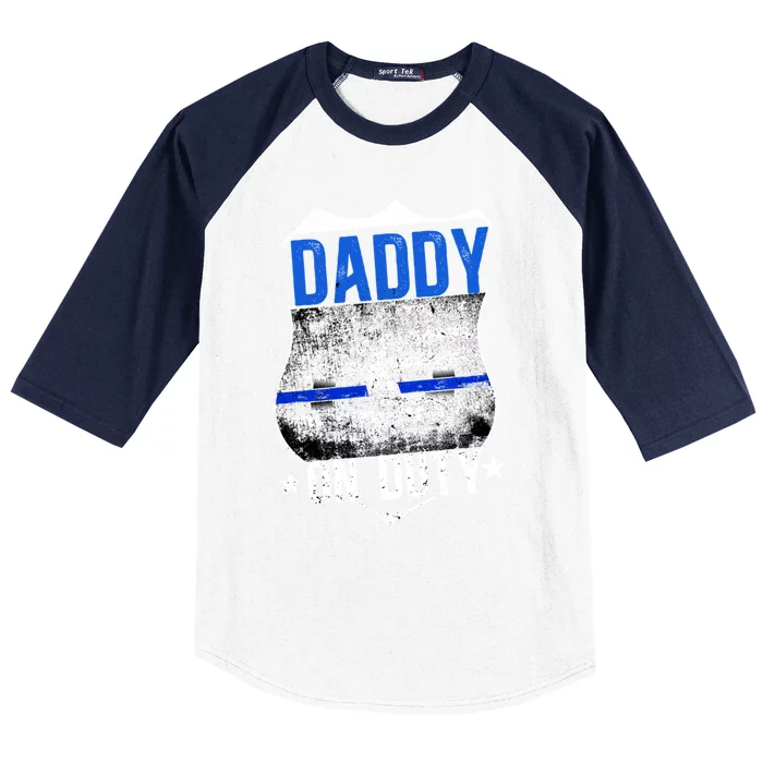 Police Dad Cop Law Enforcet Police Officer Dad Gift Baseball Sleeve Shirt