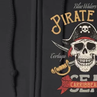 Pirate Day Caribbean Sea Full Zip Hoodie