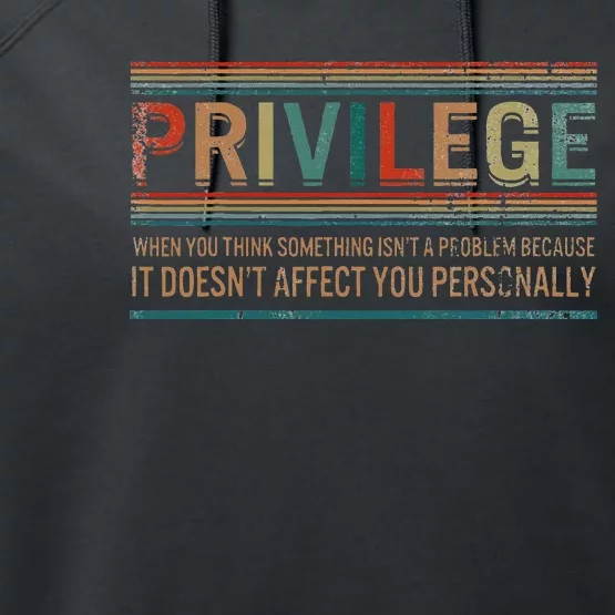 Privilege Definition Civil Rights Equality Racists Activist Performance Fleece Hoodie