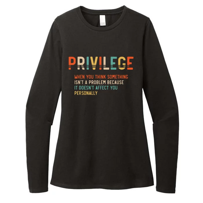 Privilege Definition Civil Rights Equality Womens CVC Long Sleeve Shirt