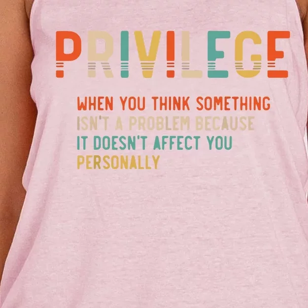 Privilege Definition Civil Rights Equality Women's Knotted Racerback Tank