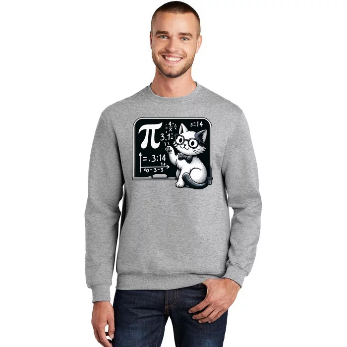 Pi Day Cat Tall Sweatshirt