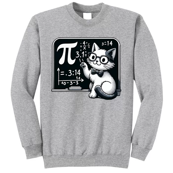 Pi Day Cat Tall Sweatshirt