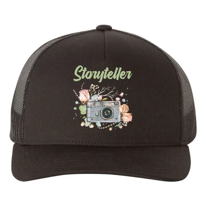 Photography Day Camera Photographer Storyteller Yupoong Adult 5-Panel Trucker Hat