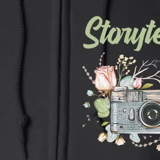 Photography Day Camera Photographer Storyteller Full Zip Hoodie