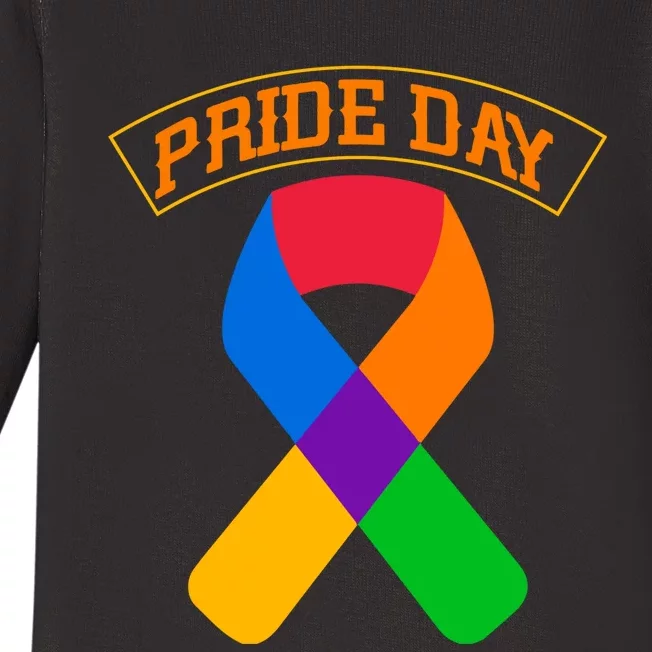 Pride Day Celebration Emblem Baby Long Sleeve Bodysuit