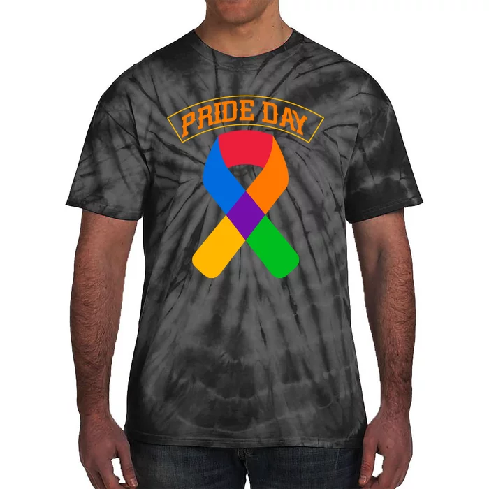 Pride Day Celebration Emblem Tie-Dye T-Shirt