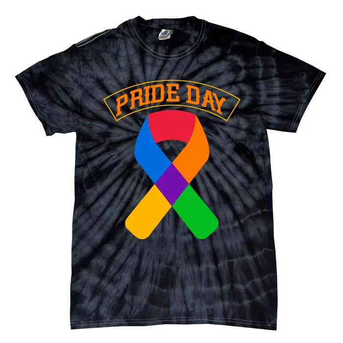 Pride Day Celebration Emblem Tie-Dye T-Shirt