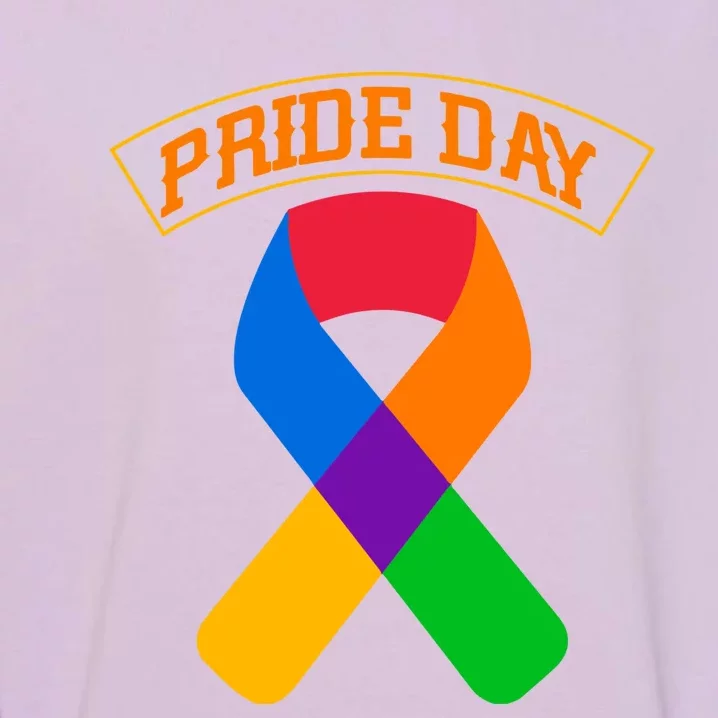 Pride Day Celebration Emblem Garment-Dyed Sweatshirt