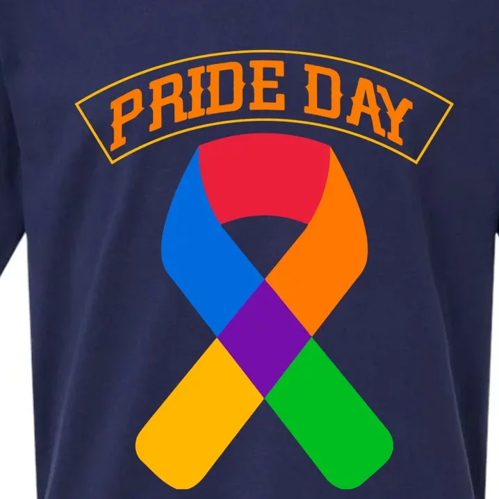 Pride Day Celebration Emblem Sueded Cloud Jersey T-Shirt