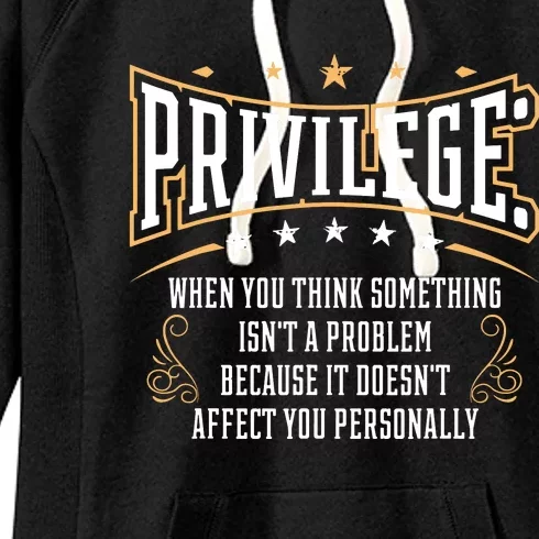 Privilege Design, Civil Rights Gift, Equality Design Women's Fleece Hoodie