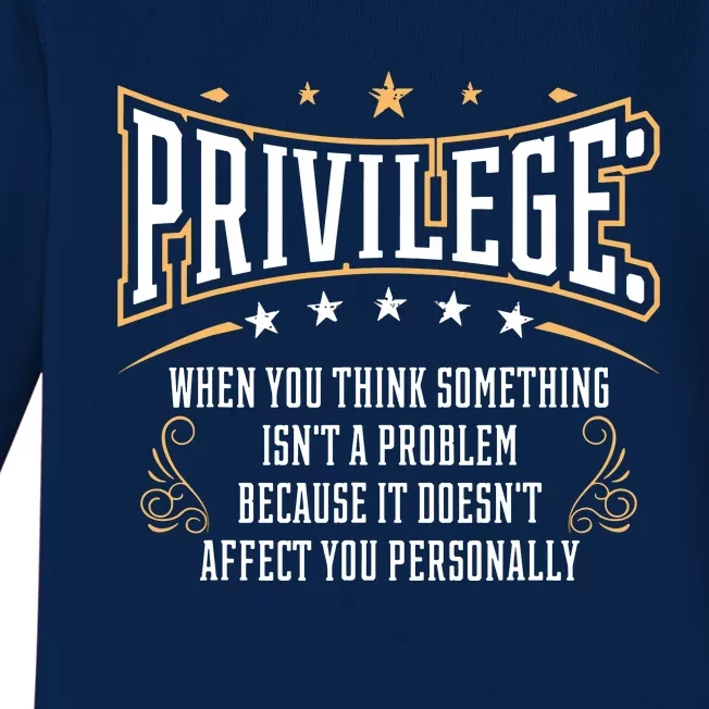 Privilege Design, Civil Rights Gift, Equality Design Baby Long Sleeve Bodysuit