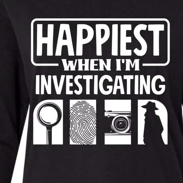 Private Detective Crime Investigator Investigating Cool Gift Womens Cotton Relaxed Long Sleeve T-Shirt