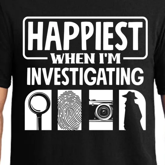 Private Detective Crime Investigator Investigating Cool Gift Pajama Set