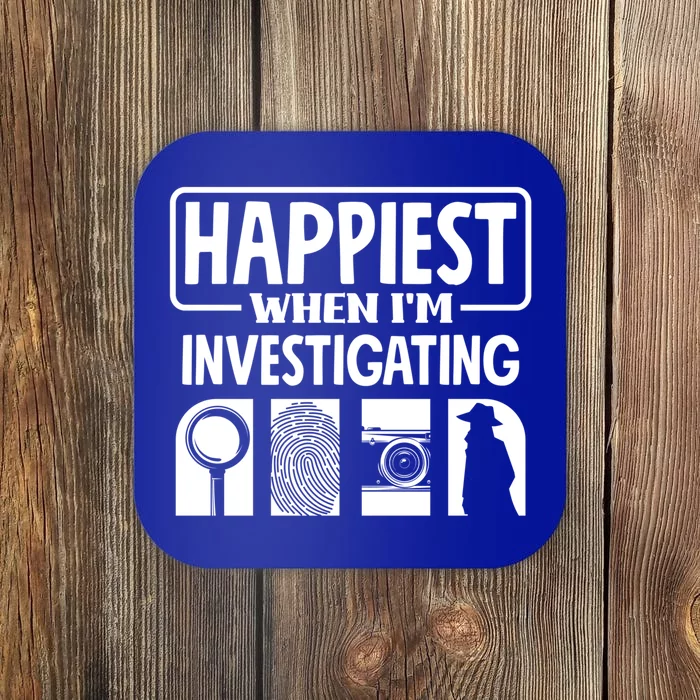 Private Detective Crime Investigator Investigating Cool Gift Coaster